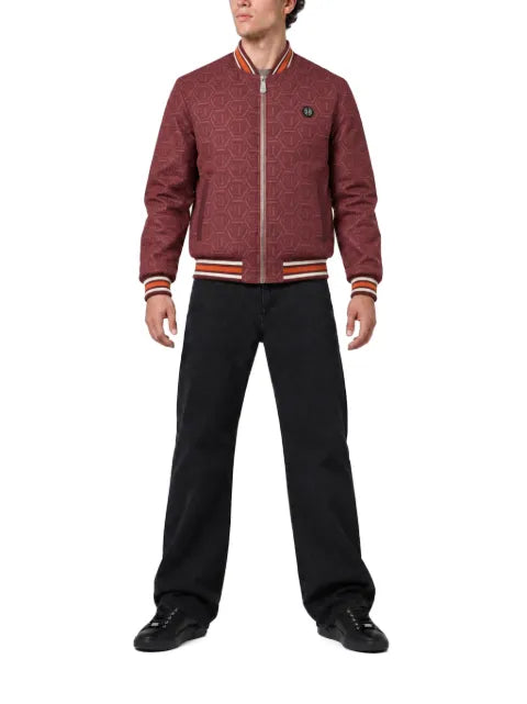 Philipp Plein nylon bomber all-over monogram