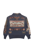 Samuel Zelig Folk embroidered quarter-zip sweatshirt
