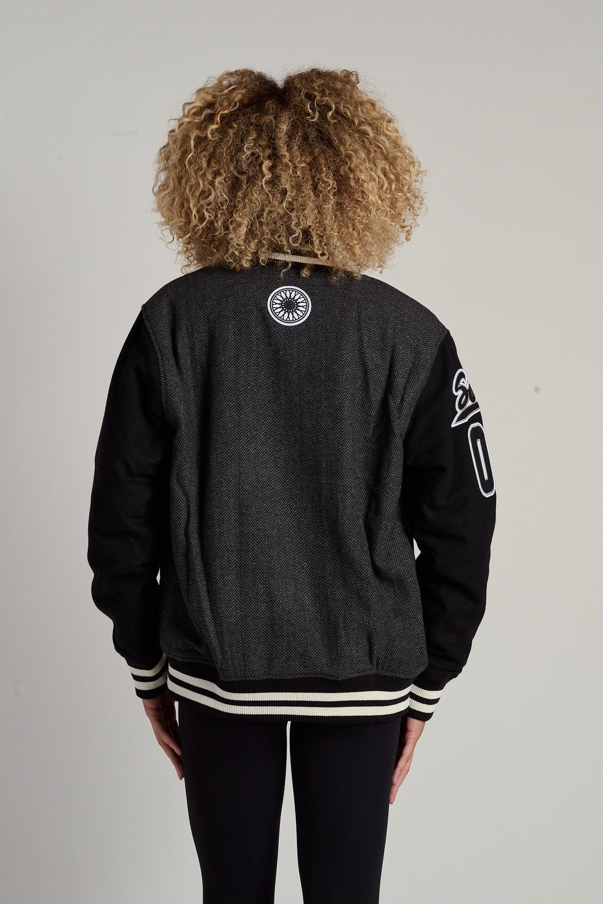 Herringbone Bomber Jacket