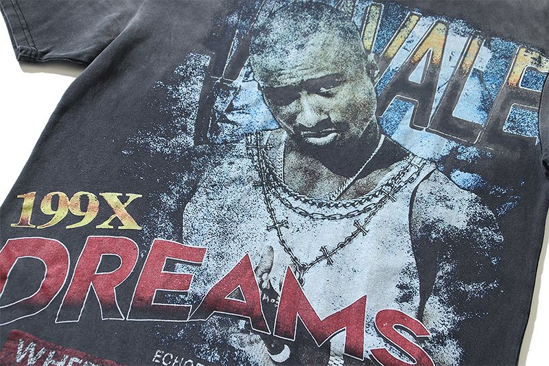 VALE USA Golden Era Washed Graphic T-Shirt